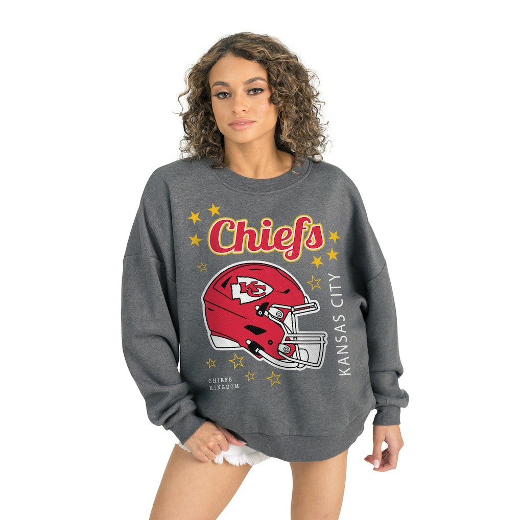 Kansas City Chiefs  Gameday Couture Women's Ready to Rumble Premium Fleece Pullover Sweatshirt