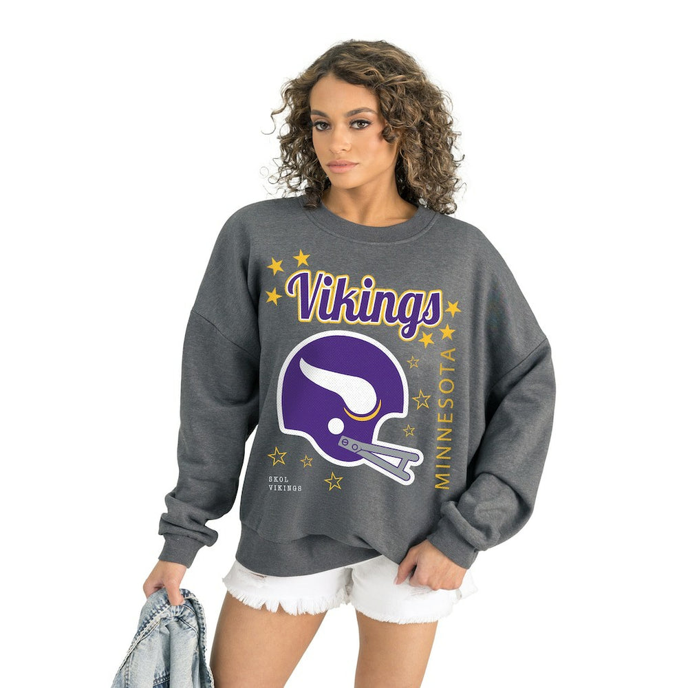 Minnesota Vikings  Gameday Couture Women's Ready to Rumble Premium Fleece Pullover Sweatshirt