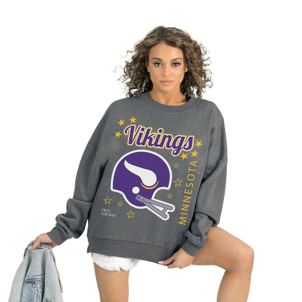 Minnesota Vikings  Gameday Couture Women's Ready to Rumble Premium Fleece Pullover Sweatshirt