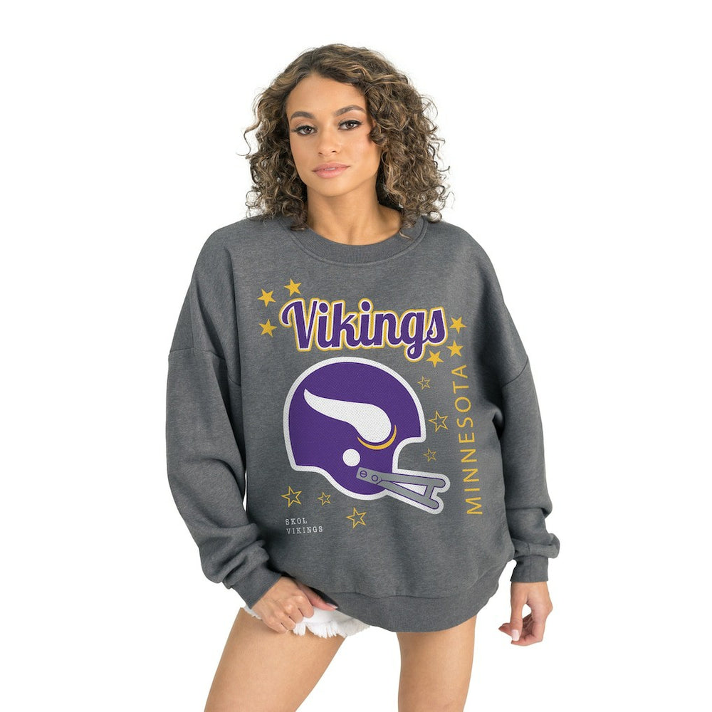 Minnesota Vikings  Gameday Couture Women's Ready to Rumble Premium Fleece Pullover Sweatshirt