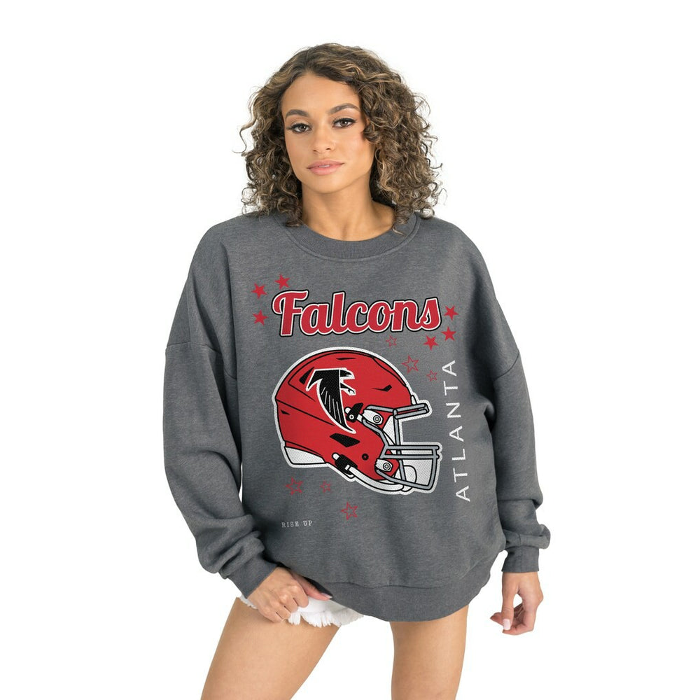 Atlanta Falcons  Gameday Couture Women's Ready to Rumble Premium Fleece Pullover Sweatshirt