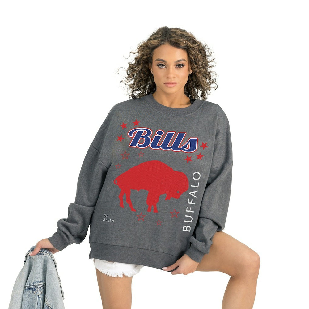 Buffalo Bills  Gameday Couture Women's Ready to Rumble Premium Fleece Pullover Sweatshirt