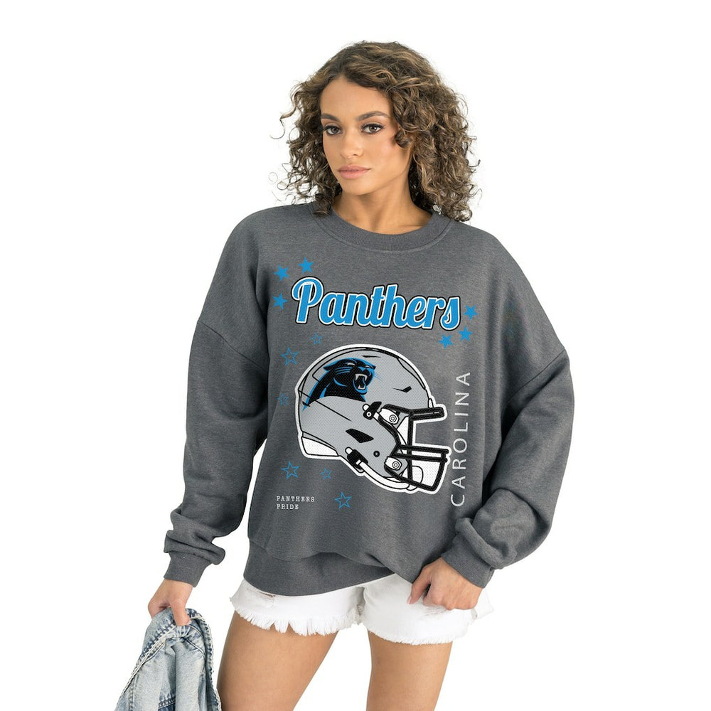 Carolina Panthers  Gameday Couture Women's Ready to Rumble Premium Fleece Pullover Sweatshirt