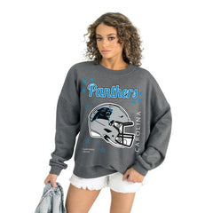 Carolina Panthers  Gameday Couture Women's Ready to Rumble Premium Fleece Pullover Sweatshirt