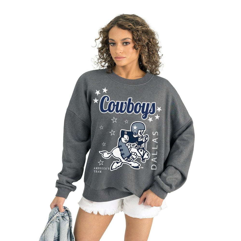 Dallas Cowboys  Gameday Couture Women's Ready to Rumble Premium Fleece Pullover Sweatshirt