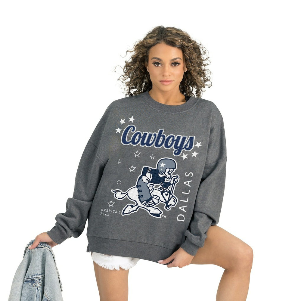 Dallas Cowboys  Gameday Couture Women's Ready to Rumble Premium Fleece Pullover Sweatshirt