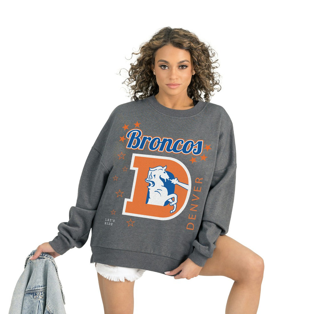 Denver Broncos  Gameday Couture Women's Ready to Rumble Premium Fleece Pullover Sweatshirt