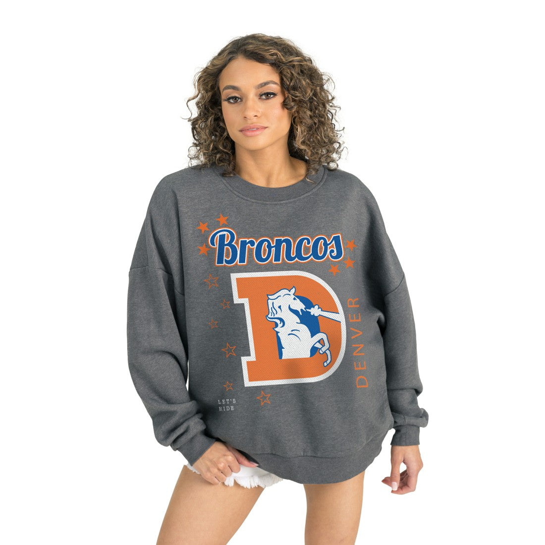 Denver Broncos  Gameday Couture Women's Ready to Rumble Premium Fleece Pullover Sweatshirt