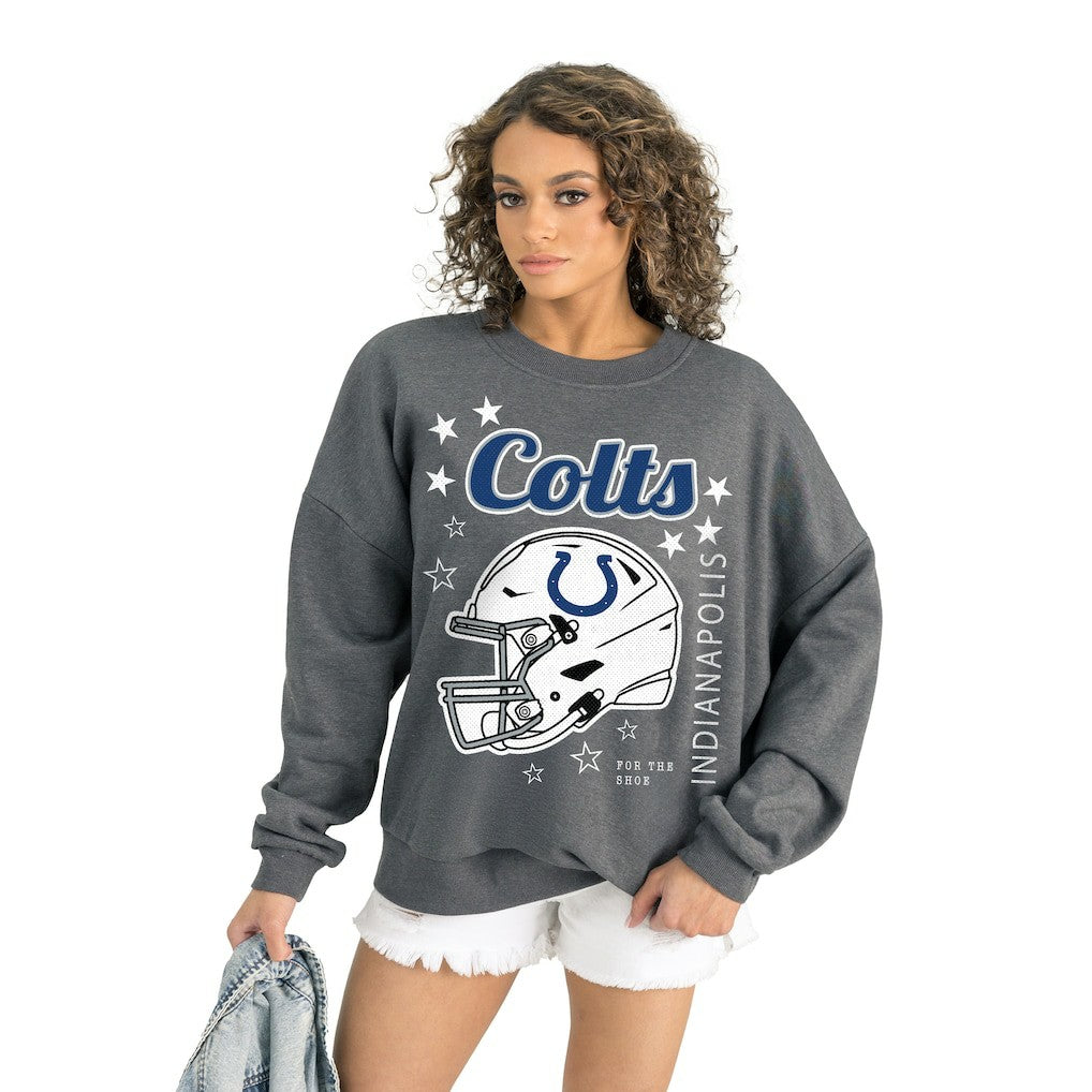 Indianapolis Colts  Gameday Couture Women's Ready to Rumble Premium Fleece Pullover Sweatshirt