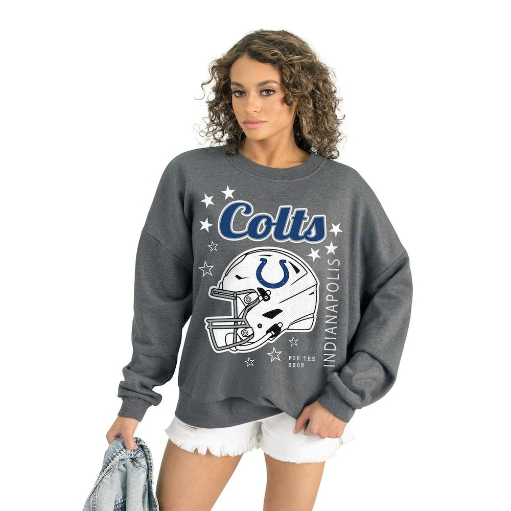 Indianapolis Colts  Gameday Couture Women's Ready to Rumble Premium Fleece Pullover Sweatshirt