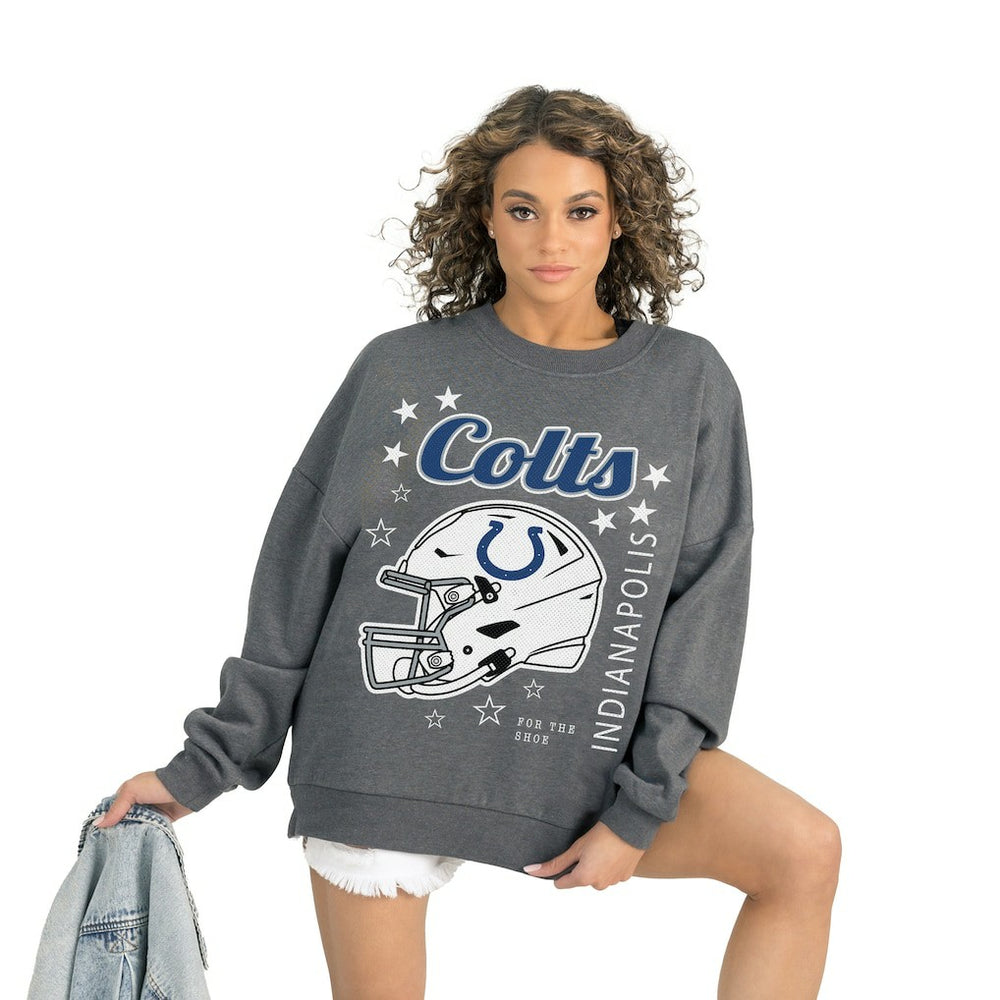 Indianapolis Colts  Gameday Couture Women's Ready to Rumble Premium Fleece Pullover Sweatshirt