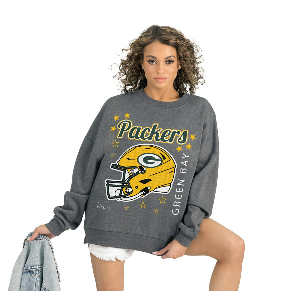 Green Bay Packers  Gameday Couture Women's Ready to Rumble Premium Fleece Pullover Sweatshirt