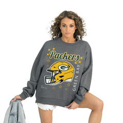 Green Bay Packers  Gameday Couture Women's Ready to Rumble Premium Fleece Pullover Sweatshirt