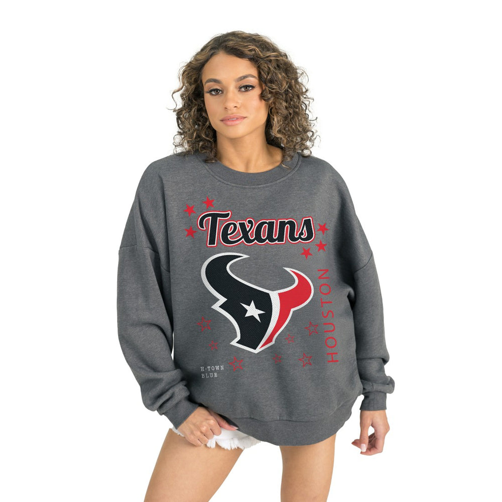 Houston Texans  Gameday Couture Women's Ready to Rumble Premium Fleece Pullover Sweatshirt