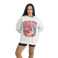 Kansas City Chiefs  Gameday Couture Women's Heritage Premium Fleece Pullover Sweatshirt
