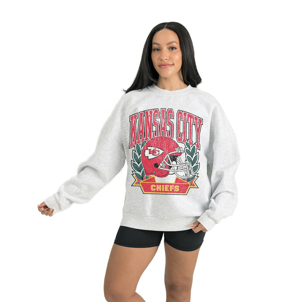 Kansas City Chiefs  Gameday Couture Women's Heritage Premium Fleece Pullover Sweatshirt