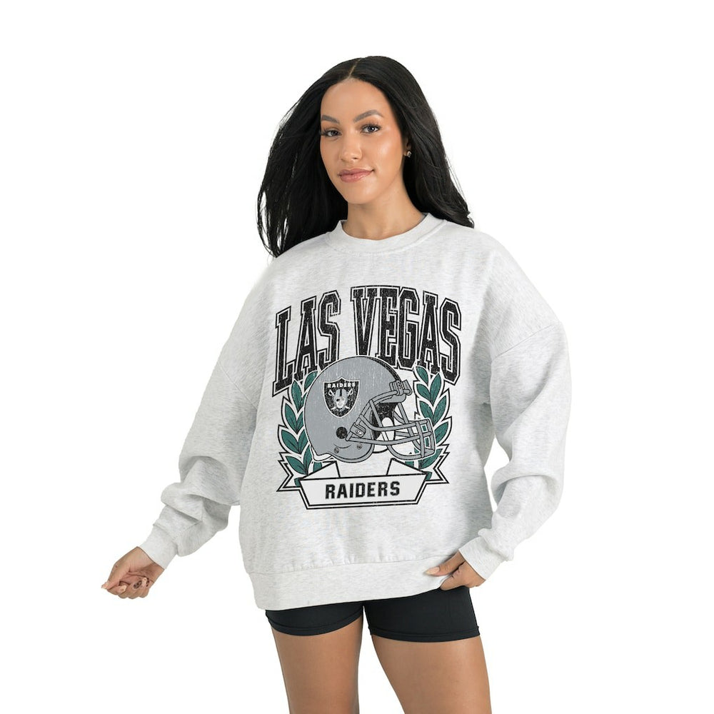 Las Vegas Raiders  Gameday Couture Women's Heritage Premium Fleece Pullover Sweatshirt