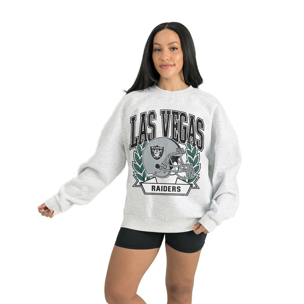 Las Vegas Raiders  Gameday Couture Women's Heritage Premium Fleece Pullover Sweatshirt