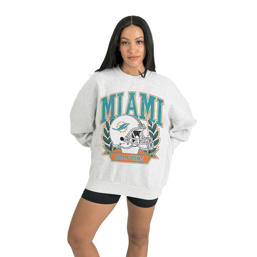 Miami Dolphins  Gameday Couture Women's Heritage Premium Fleece Pullover Sweatshirt