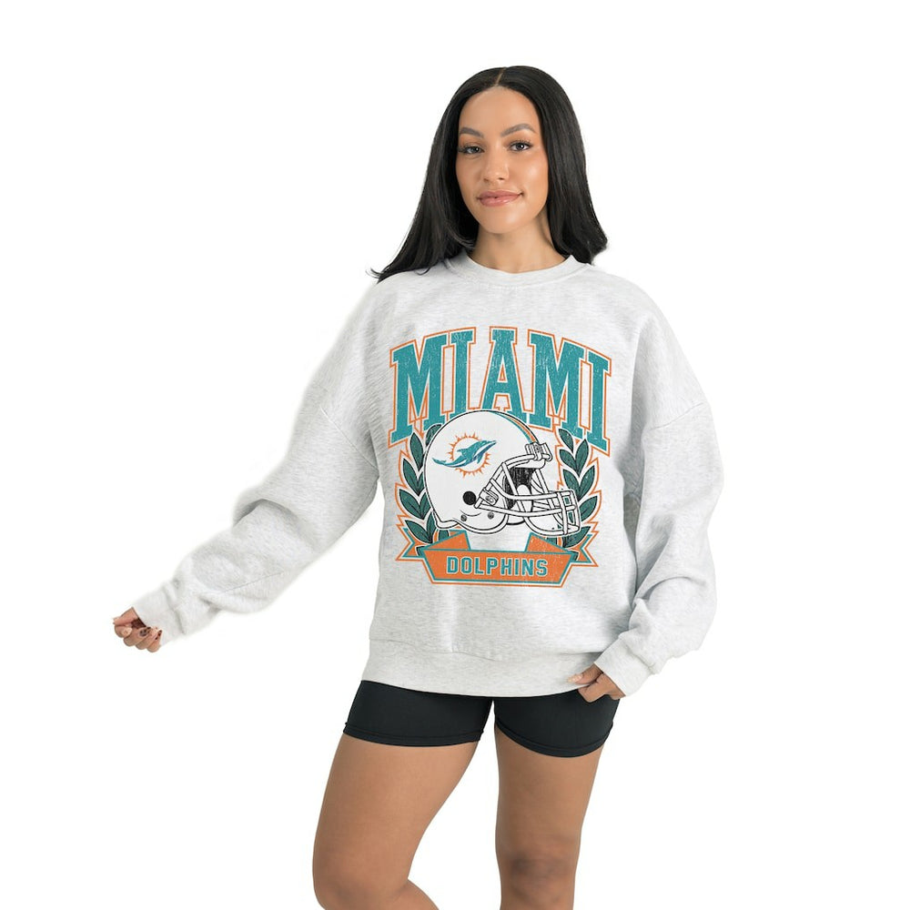 Miami Dolphins  Gameday Couture Women's Heritage Premium Fleece Pullover Sweatshirt