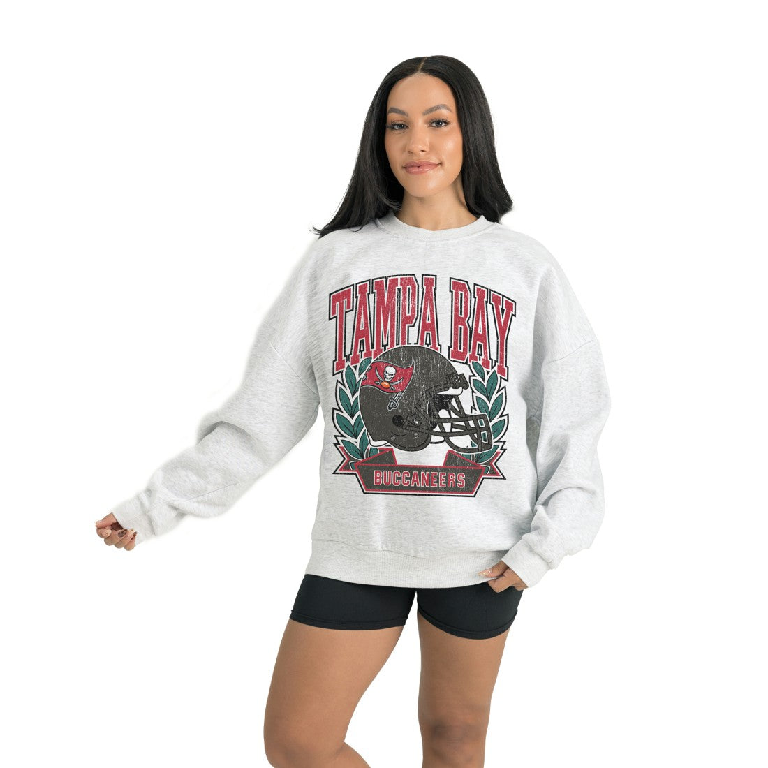 Tampa Bay Buccaneers  Gameday Couture Women's Heritage Premium Fleece Pullover Sweatshirt