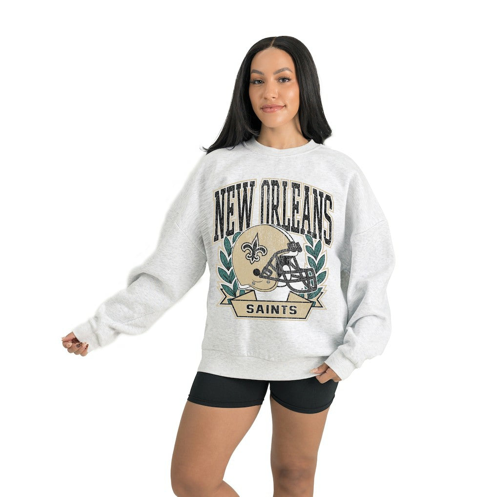New Orleans Saints  Gameday Couture Women's Heritage Premium Fleece Pullover Sweatshirt
