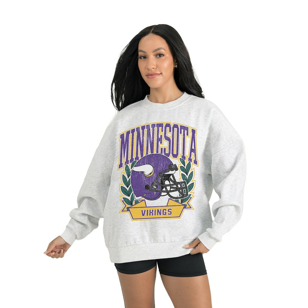 Minnesota Vikings  Gameday Couture Women's Heritage Premium Fleece Pullover Sweatshirt
