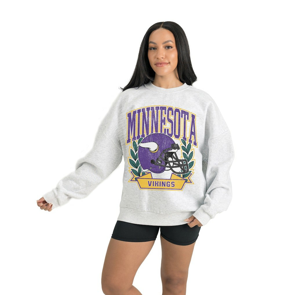 Minnesota Vikings  Gameday Couture Women's Heritage Premium Fleece Pullover Sweatshirt