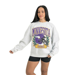 Minnesota Vikings  Gameday Couture Women's Heritage Premium Fleece Pullover Sweatshirt