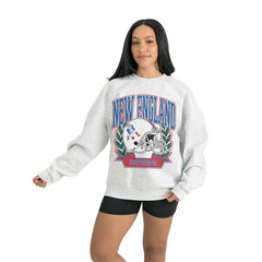 New England Patriots  Gameday Couture Women's Heritage Premium Fleece Pullover Sweatshirt