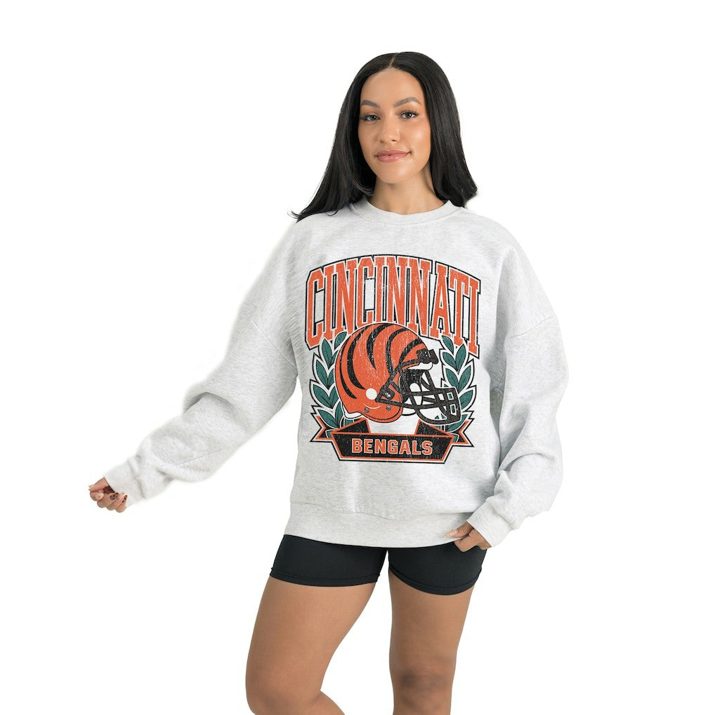 Cincinnati Bengals  Gameday Couture Women's Heritage Premium Fleece Pullover Sweatshirt