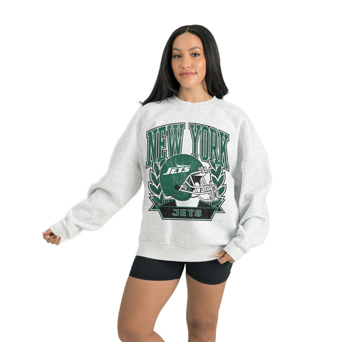 New York Jets  Gameday Couture Women's Heritage Premium Fleece Pullover Sweatshirt