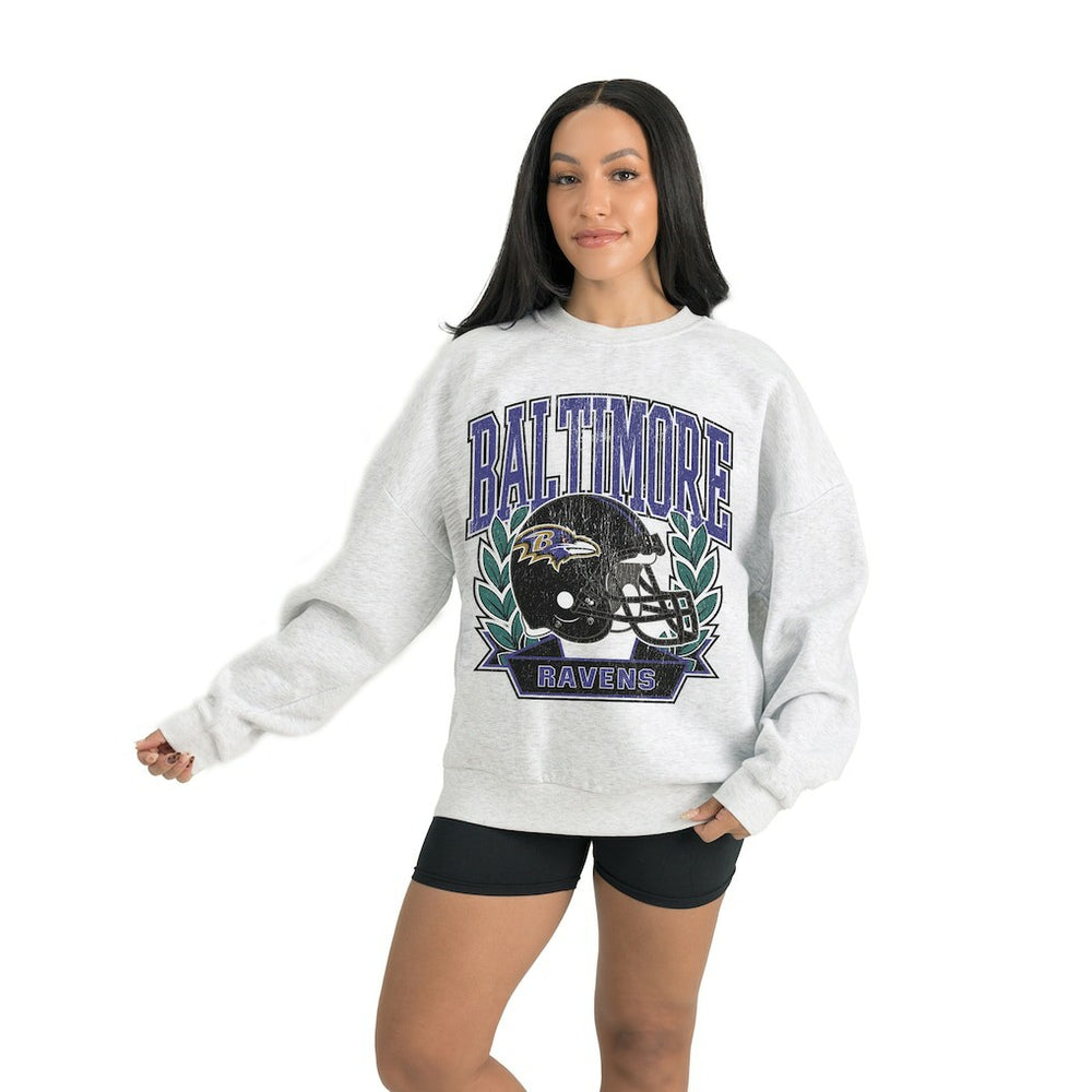 Baltimore Ravens  Gameday Couture Women's Heritage Premium Fleece Pullover Sweatshirt