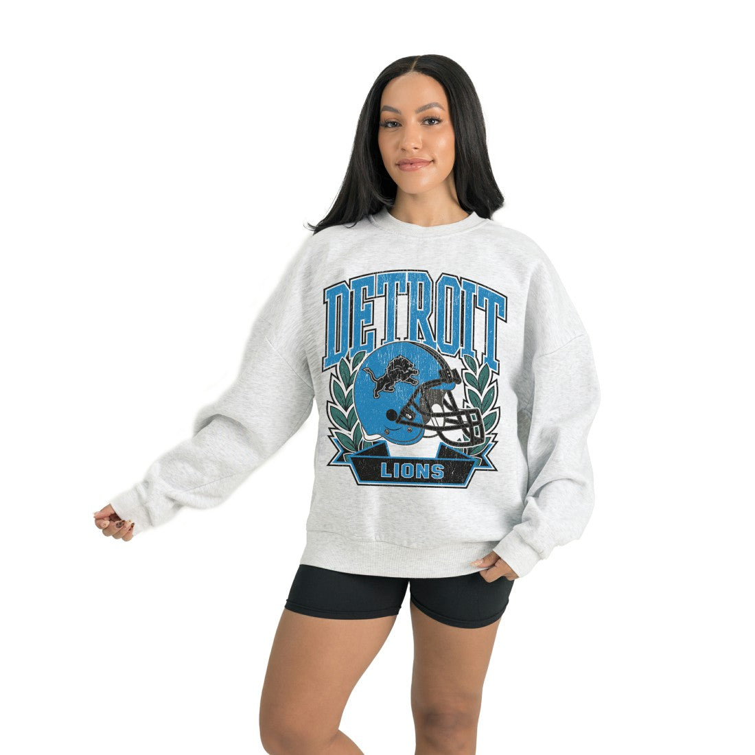 Detroit Lions  Gameday Couture Women's Heritage Premium Fleece Pullover Sweatshirt