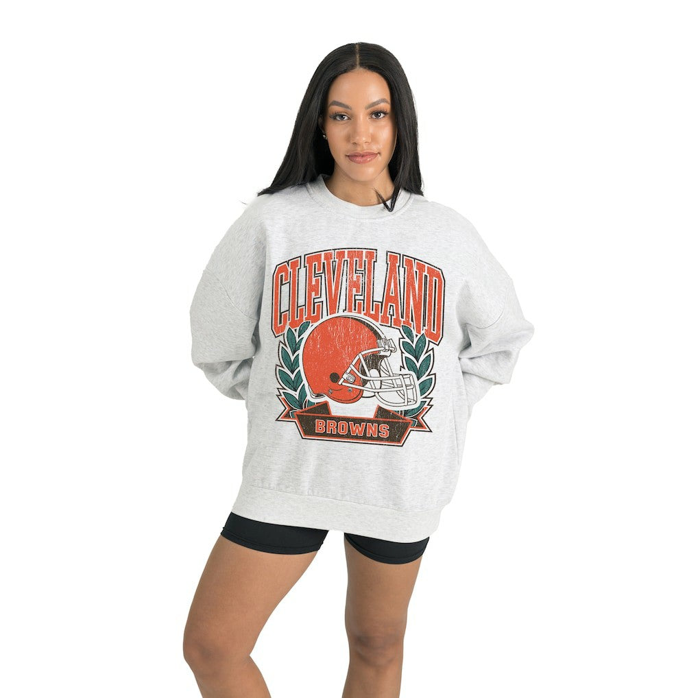 Cleveland Browns  Gameday Couture Women's Heritage Premium Fleece Pullover Sweatshirt
