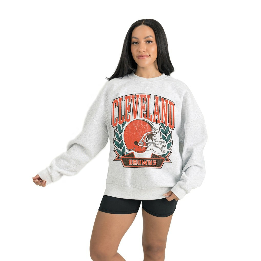 Cleveland Browns  Gameday Couture Women's Heritage Premium Fleece Pullover Sweatshirt