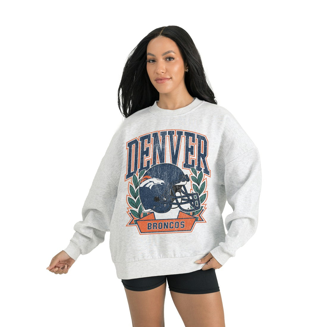 Denver Broncos  Gameday Couture Women's Heritage Premium Fleece Pullover Sweatshirt