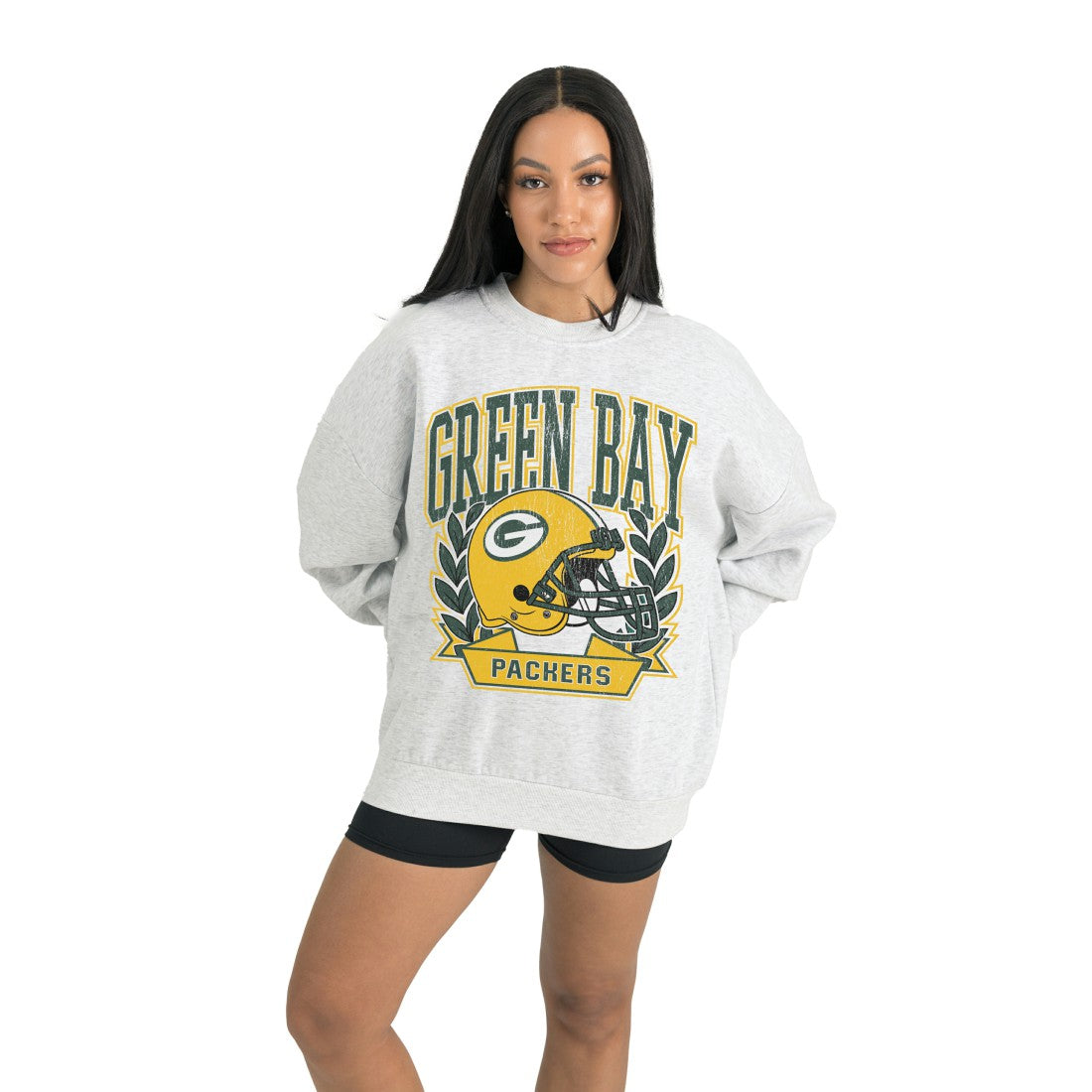 Green Bay Packers  Gameday Couture Women's Heritage Premium Fleece Pullover Sweatshirt