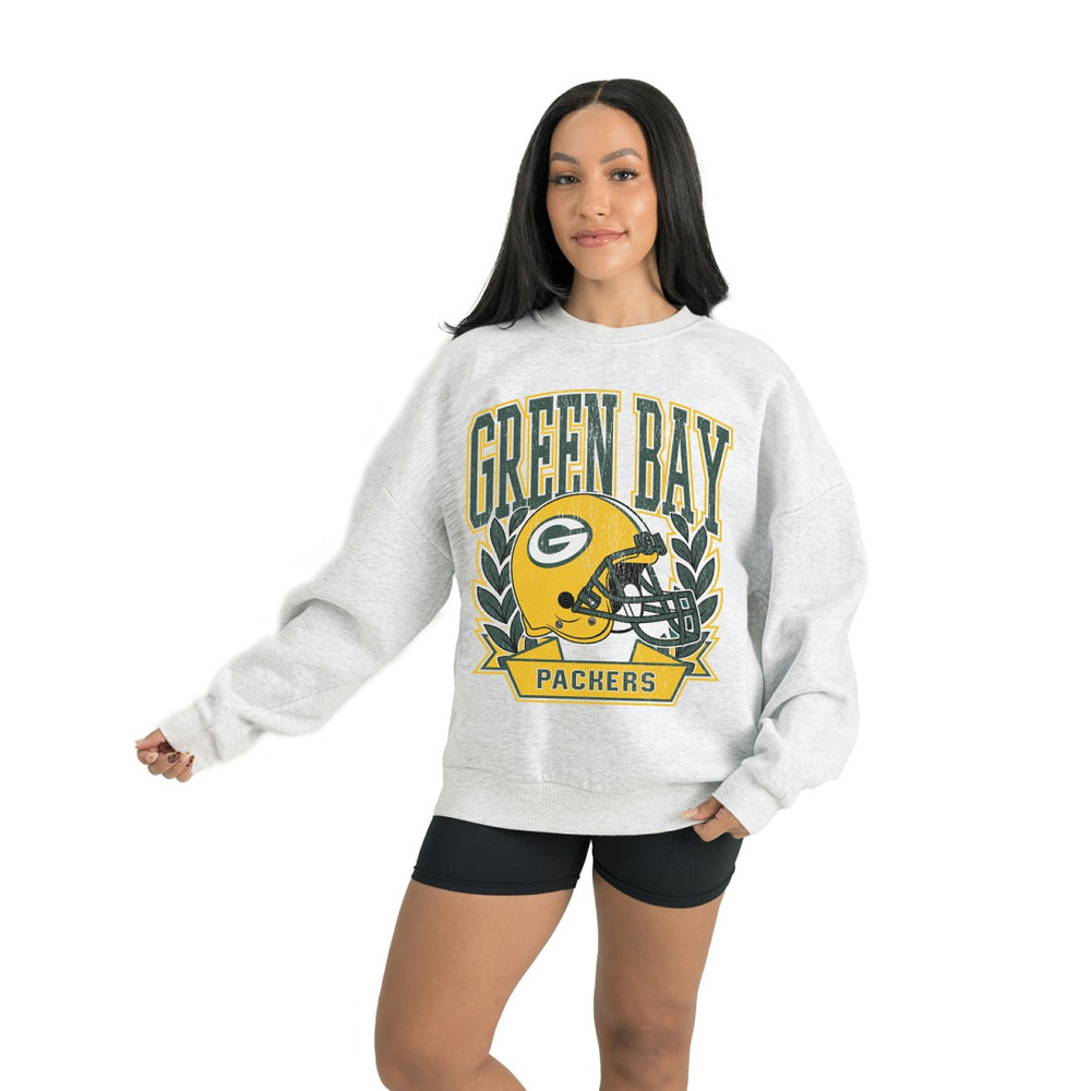 Green Bay Packers  Gameday Couture Women's Heritage Premium Fleece Pullover Sweatshirt
