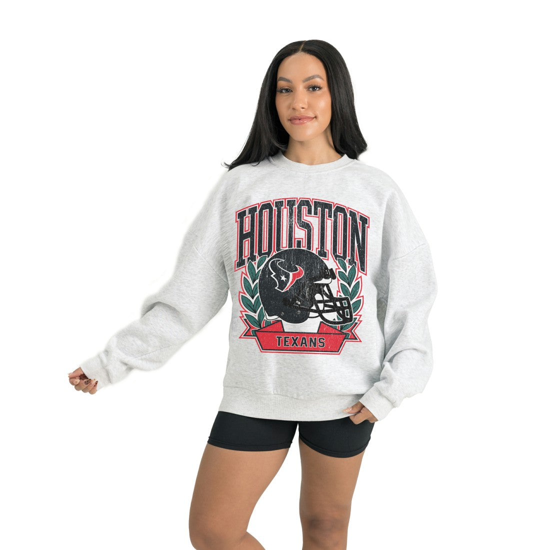Houston Texans  Gameday Couture Women's Heritage Premium Fleece Pullover Sweatshirt