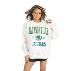 Jacksonville Jaguars  Gameday Couture Women's Timeless Triumph Premium Fleece Pullover Sweatshirt