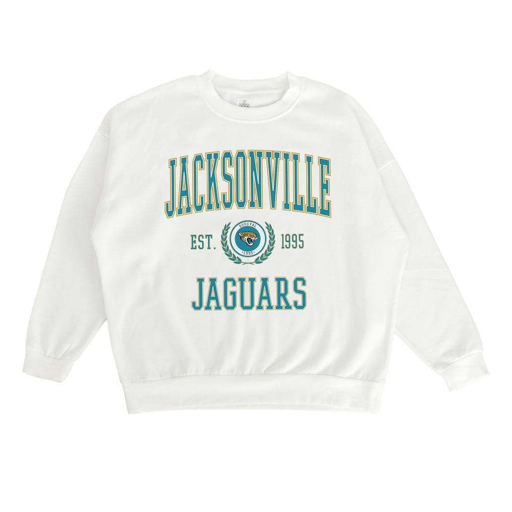 Jacksonville Jaguars  Gameday Couture Women's Timeless Triumph Premium Fleece Pullover Sweatshirt
