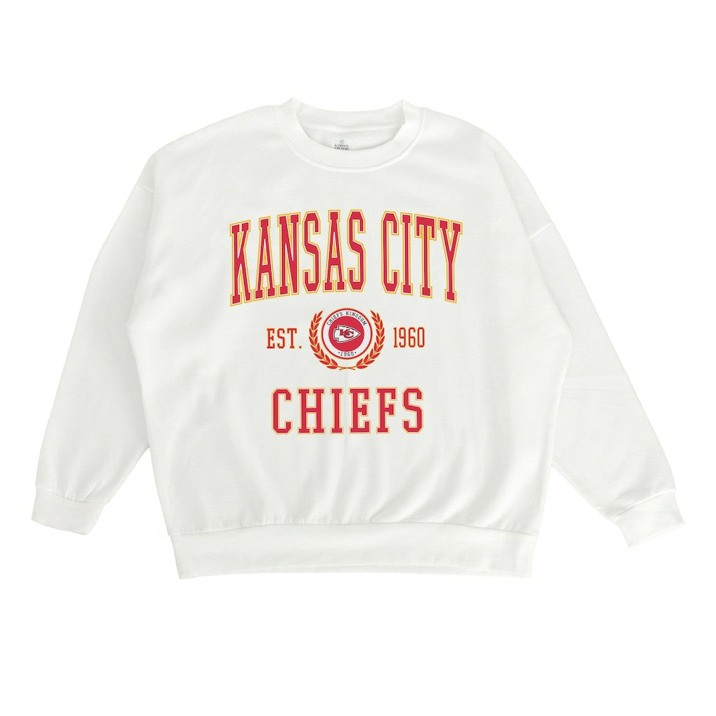 Kansas City Chiefs  Gameday Couture Women's Timeless Triumph Premium Fleece Pullover Sweatshirt