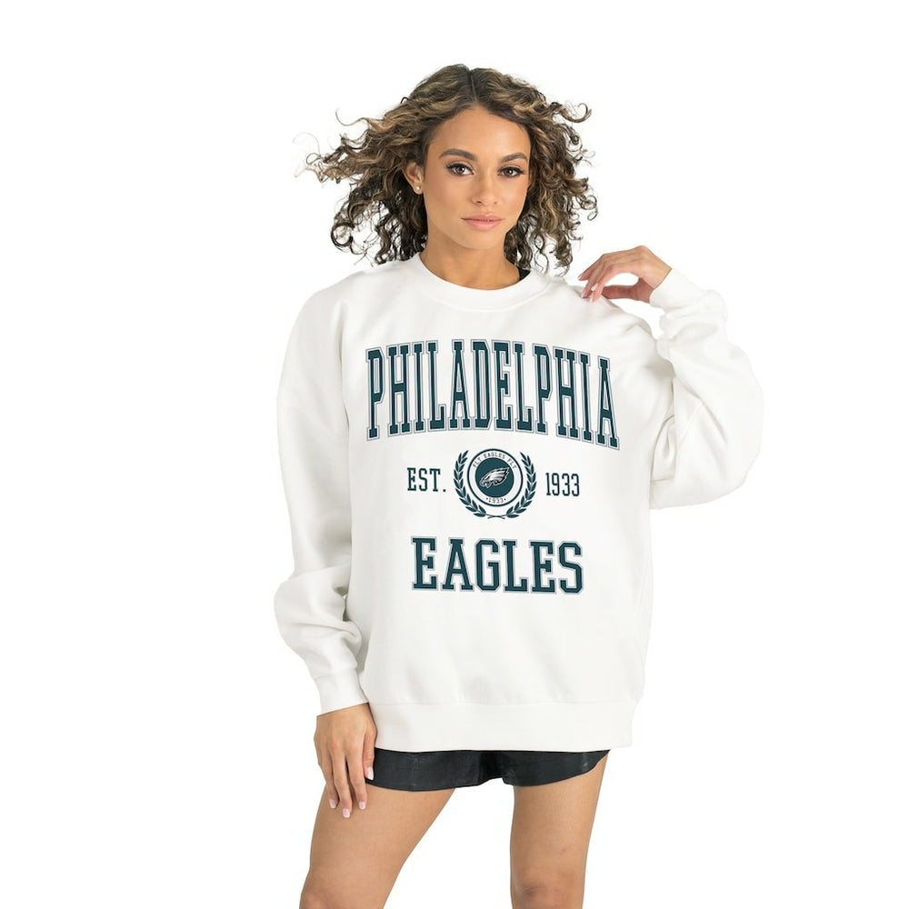 Philadelphia Eagles  Gameday Couture Women's Timeless Triumph Premium Fleece Pullover Sweatshirt