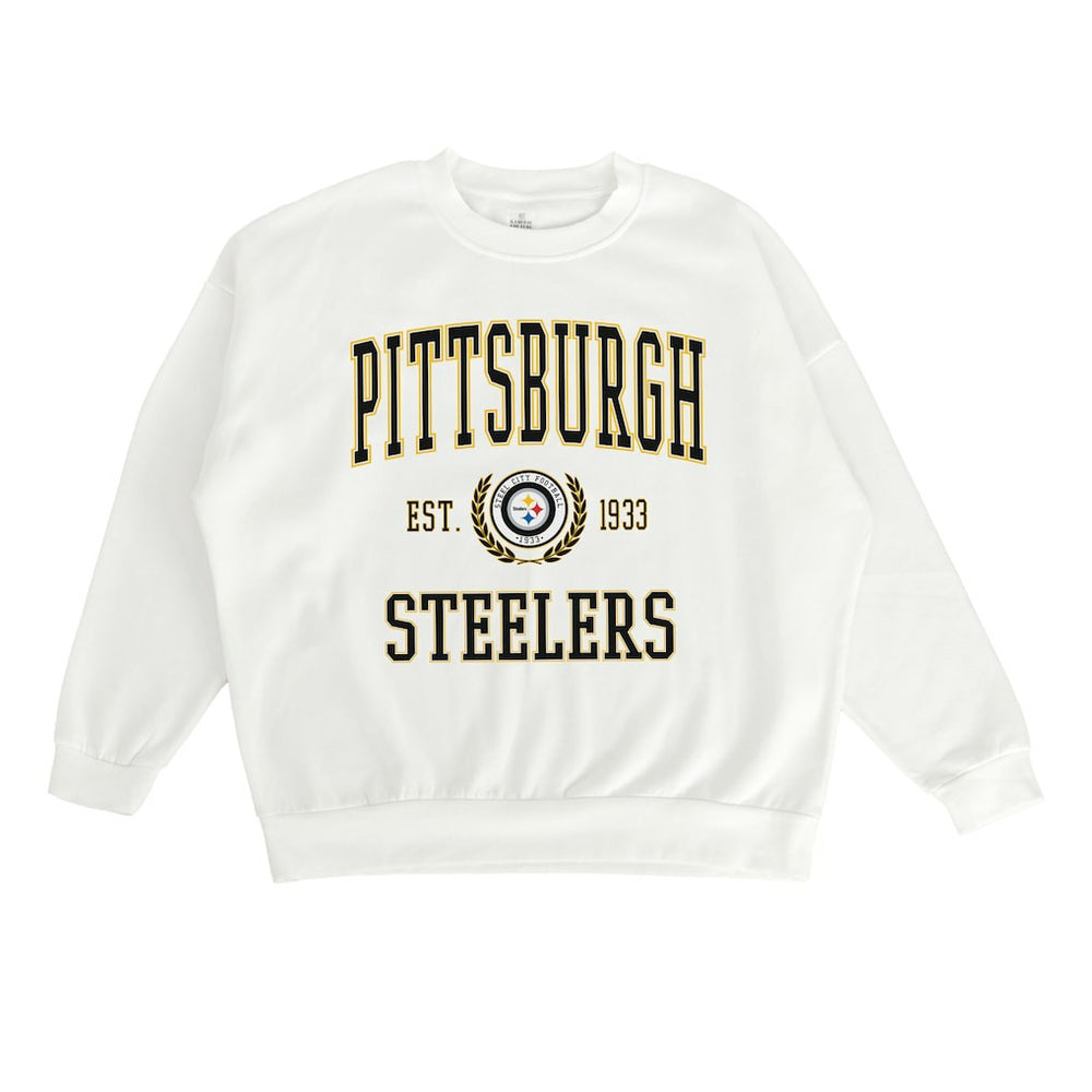 Pittsburgh Steelers  Gameday Couture Women's Timeless Triumph Premium Fleece Pullover Sweatshirt