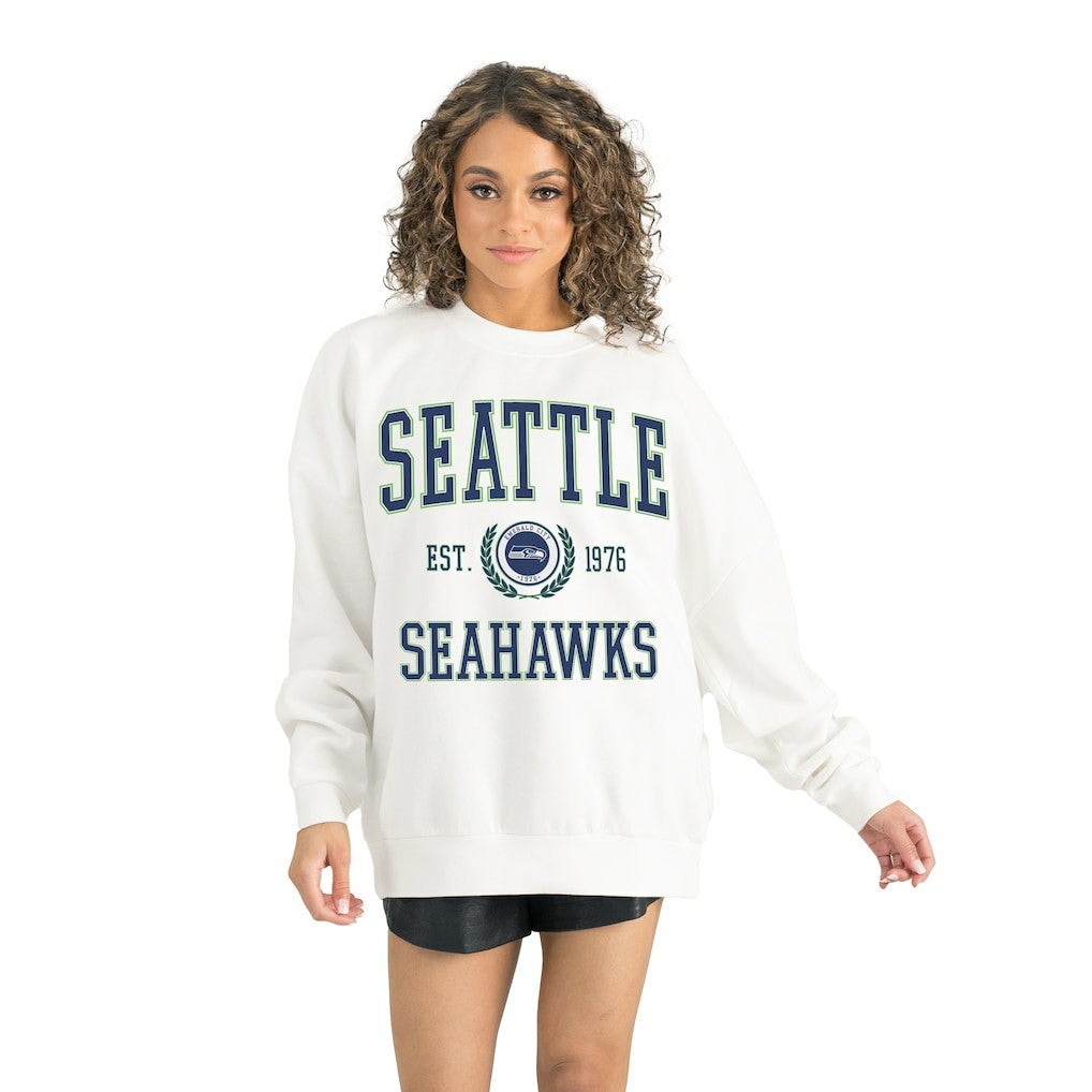 Seattle Seahawks  Gameday Couture Women's Timeless Triumph Premium Fleece Pullover Sweatshirt