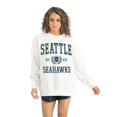 Seattle Seahawks  Gameday Couture Women's Timeless Triumph Premium Fleece Pullover Sweatshirt