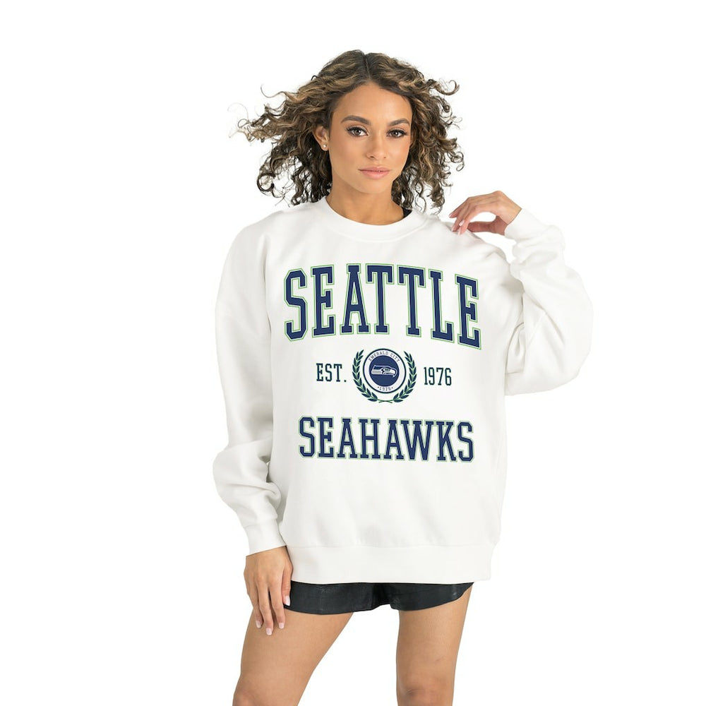 Seattle Seahawks  Gameday Couture Women's Timeless Triumph Premium Fleece Pullover Sweatshirt