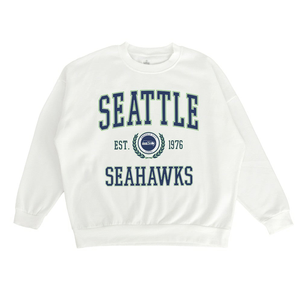 Seattle Seahawks  Gameday Couture Women's Timeless Triumph Premium Fleece Pullover Sweatshirt