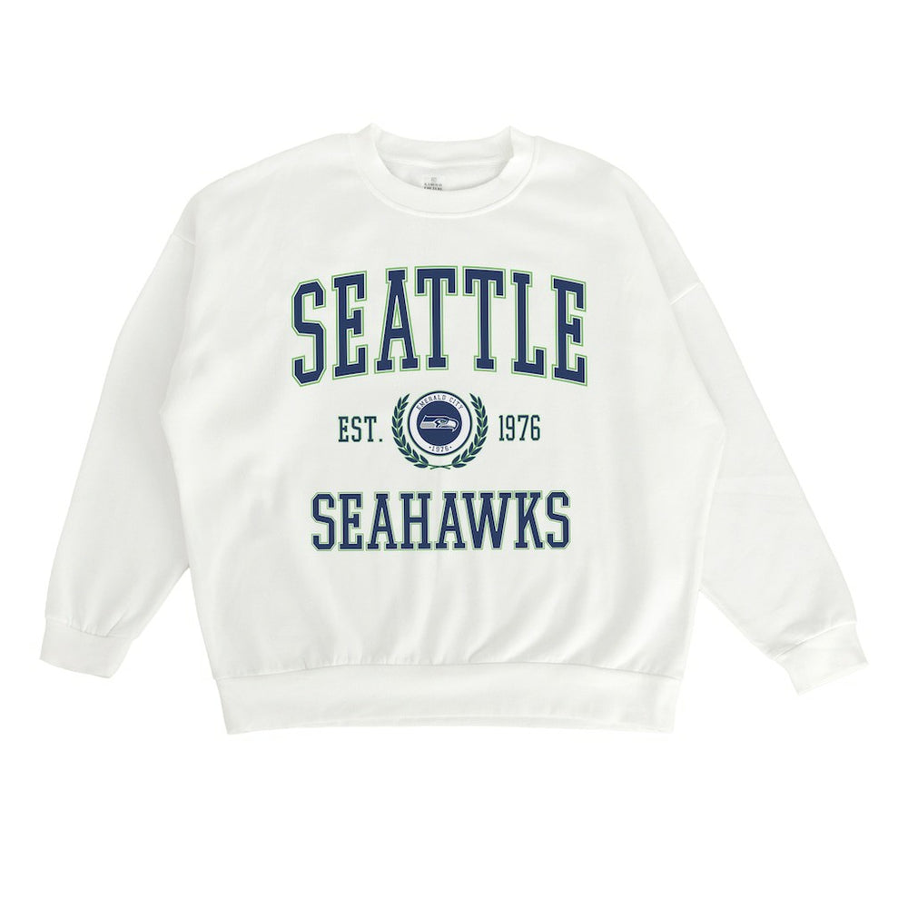 Seattle Seahawks  Gameday Couture Women's Timeless Triumph Premium Fleece Pullover Sweatshirt